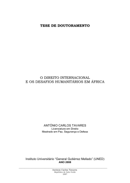 tese de doutoramento o direito internacional e os - e-Spacio