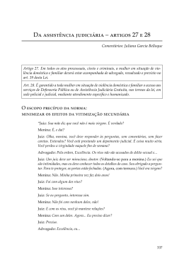 Da assist&ecirc;ncia judici&aacute;ria &ndash; artigos 27 e 28