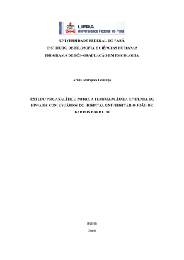 LEBREGO, Arina Marques. Um Estudo Psicanal&iacute;tico sobre a