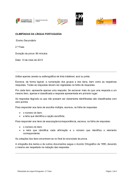 Prova do Escal&atilde;o B