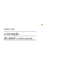 A Inven&ccedil;&atilde;o do Amor e outros poemas