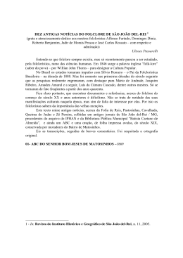 dez antigas not&iacute;cias do folclore de s&atilde;o jo&atilde;o del-rei