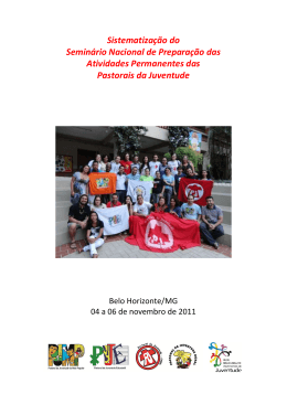 Sistematização do Seminário Nacional de Preparação das