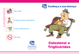 Lembretes Colesterol e Triglicérides