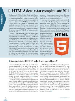 HTML5 deve estar completo até 2014