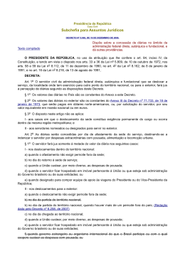 Decreto5992 - Diarias