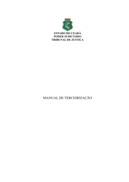 MANUAL DE TERCEIRIZA&Ccedil;&Atilde;O - TJ/CE