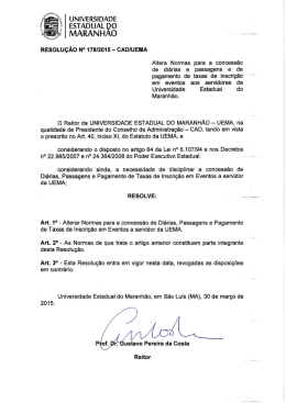 Resolu&ccedil;&atilde;o N&ordm; 178/2015 &ndash; CAD/UEMA - Pr&oacute;