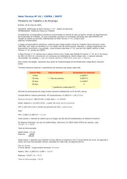 Nota Técnica n.º 52