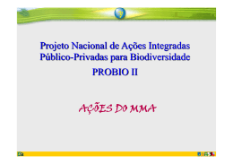 Apresenta&ccedil;&atilde;o Minist&eacute;rio do Meio Ambiente