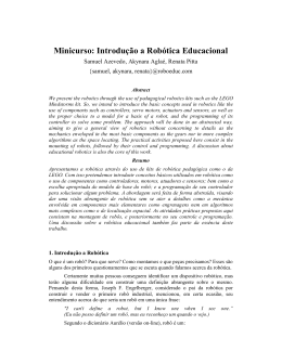 Introdu&ccedil;&atilde;o a Rob&oacute;tica Educacional