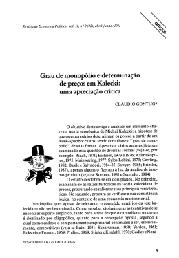 Grau de monopólio - Revista de Economia Política