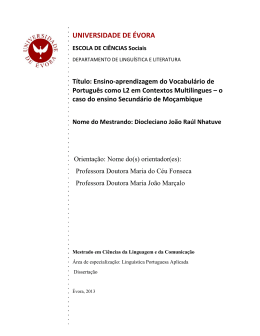 - Catedra Portugu&ecirc;s - L&iacute;ngua Segunda e Estrangeira