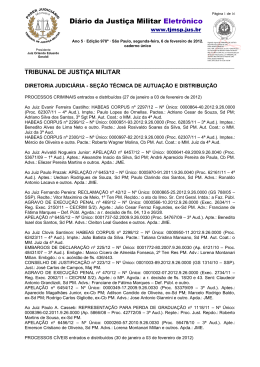 Di&aacute;rio da Justi&ccedil;a Militar Eletr&ocirc;nico