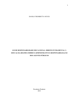 direito fundamental &agrave; educa&ccedil;&atilde;o, regime jur&iacute;dico administrativo