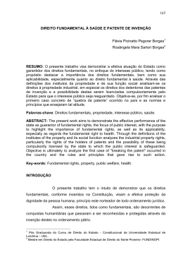 7. direito fundamental &agrave; sa&uacute;de e patente de inven&ccedil;&atilde;o