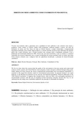 direito do meio ambiente como um direito fundamental