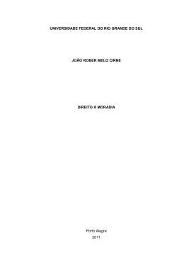 Direito &agrave; moradia