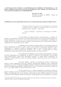 a vincula&ccedil;&atilde;o do estado &agrave; concretiza&ccedil;&atilde;o do direito fundamental a um