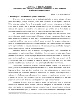 AUDITORIA AMBIENTAL PÚBLICA - Portal Nacional dos Tribunais