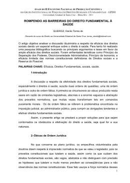rompendo as barreiras do direito fundamental &agrave; sa&uacute;de