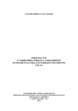 poké`exa ûti o território indígena como direito fundamental