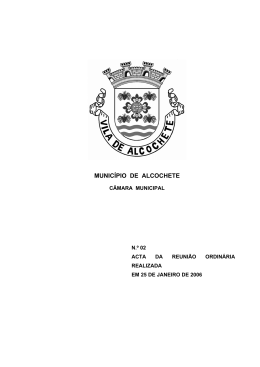 Acta nº 02 06 - Reunião Ordinária realizada em 25 de Janeiro 2006