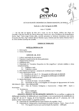 3 de Agosto de 2009 - Câmara Municipal de Penela