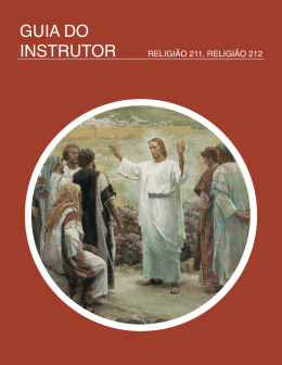 Vida e Ensinamentos de Jesus e Seus Apóstolos Guia do Instrutor