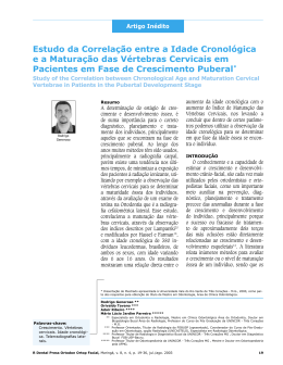Estudo da Correla&ccedil;&atilde;o entre a Idade Cronol&oacute;gica e a