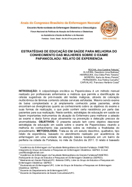 estrat&eacute;gias de educa&ccedil;&atilde;o em sa&uacute;de para melhoria do - Abenfo-CE