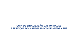 guia de sinalização das unidades e serviços do sistema único