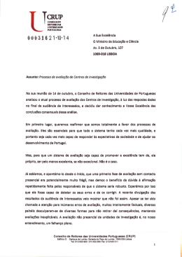 Ler missiva remetida ao MEC.