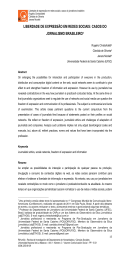 liberdade de express&atilde;o em redes sociais - objETHOS
