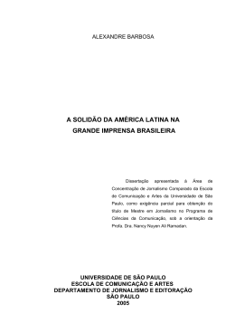 a solid&atilde;o da am&eacute;rica latina na grande imprensa