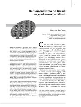 Radiojornalismo no Brasil: