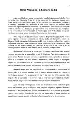 H&eacute;lio Nogueira: o homem m&iacute;dia - Universidade Federal do Amap&aacute;