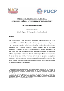 ARQUEOLOGIA DO JORNALISMO DIVERSIONAL
