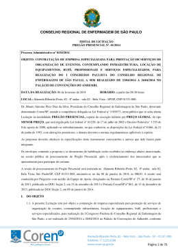 Edital de Licita&ccedil;&atilde;o