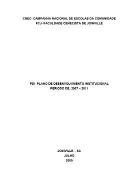 PDI - Col&eacute;gio Cenecista Jos&eacute; Elias Moreira