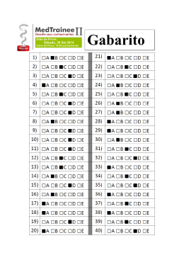 Gabarito - ITPAC Porto Nacional