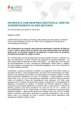 entrevista com siegfried kreutzfeld, diretor superintendente da weg