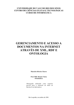 gerenciamento e acesso a documentos na internet atrav&eacute;s