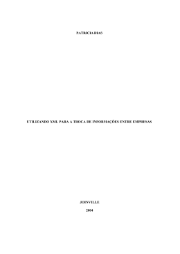 Utilizando XML para a troca de informa&ccedil;&atilde;o entre empresas