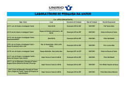 LABORATORIOS DA UNIRIO
