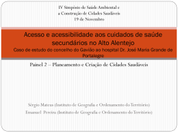 Acesso e acessibilidade aos cuidados de sa&uacute;de