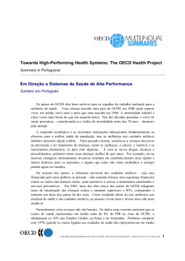 Towards High-Performing Health Systems: The OECD Health