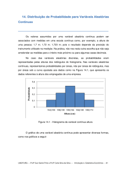 14. Distribui&ccedil;&atilde;o de Probabilidade para Vari&aacute;veis - SaberCom