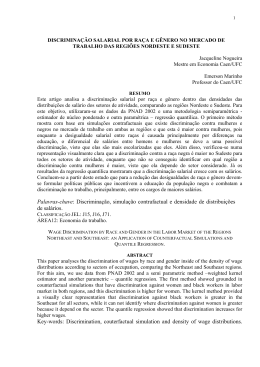 discriminação salarial por raça e gênero no mercado de