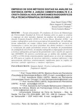 emprego de dois m&eacute;todos digitais na an&aacute;lise da dist&acirc;ncia entre a
